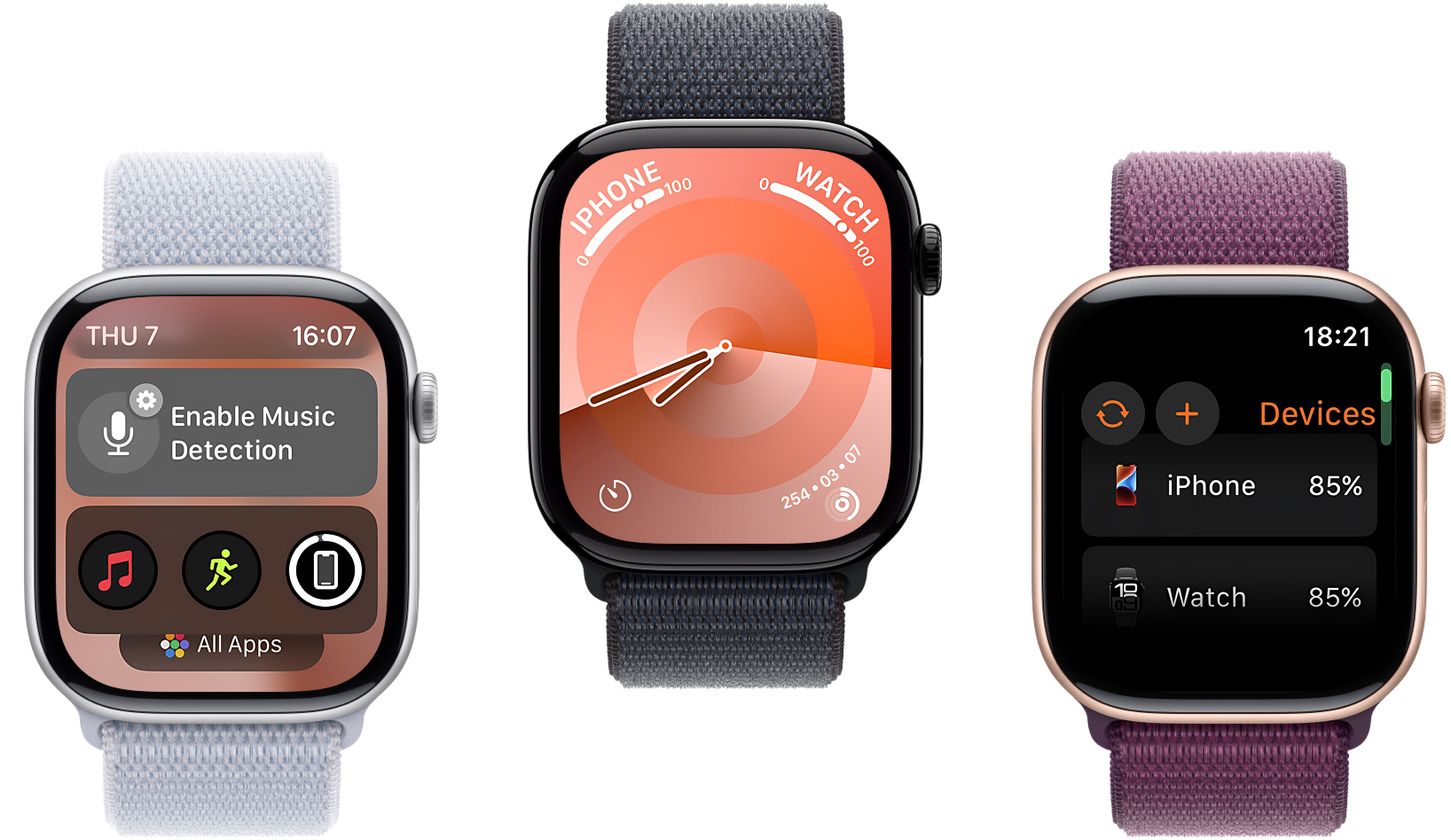 Main screen of Battery Life Widgets on Apple Watch